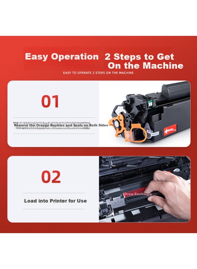 Huiwei Hew P1106 Plus Toner Cartridge For Hp Laserjet Pro P1106 Plus Printer, Toner Cartridge, Toner Cartridge, Carbon Powder - Image 3