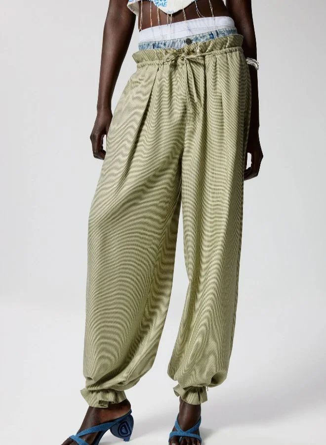 DESIGUAL WOMAN WOVEN LONG TROUSERS