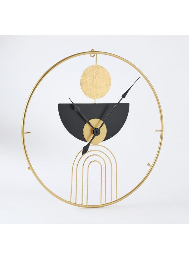 Metal Clock With Wall Art 50X50X5 Cm - pzsku/Z83FE5BDB033C21C3045EZ/45/_/1720281326/73606b47-5a87-4d5d-8154-2c27084bb8fb