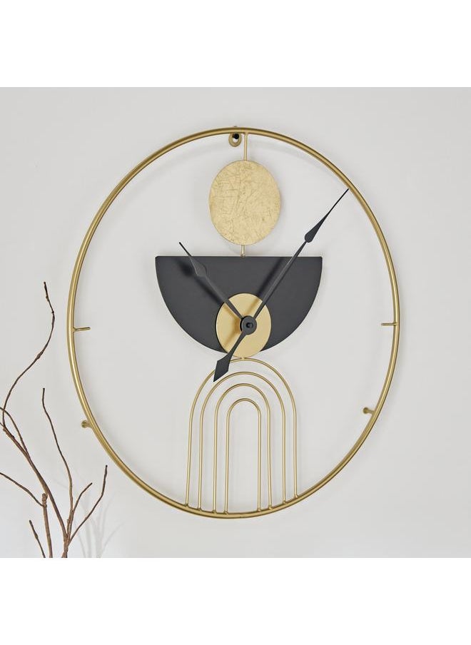 Metal Clock With Wall Art 50X50X5 Cm - pzsku/Z83FE5BDB033C21C3045EZ/45/_/1720281938/a6b233cc-74d7-40a9-a315-7b4445c112af