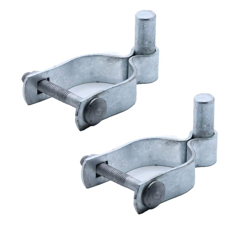 238 Chain Link Fence Gate Post Hinge Use for 238 in Outside Diameter 2 38 OD PostPipe Galvanized Chain Link Post Gate Hinge NutBolt Included for Hinge