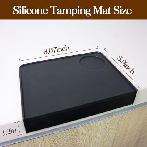 Salomayes Espresso Tamping Mat 8"x6" – Compact Non-Slip Silicone Tamper Mat, Food-Grade Coffee Tamping Station for Home Baristas, Essential Espresso Accessories - Image 5