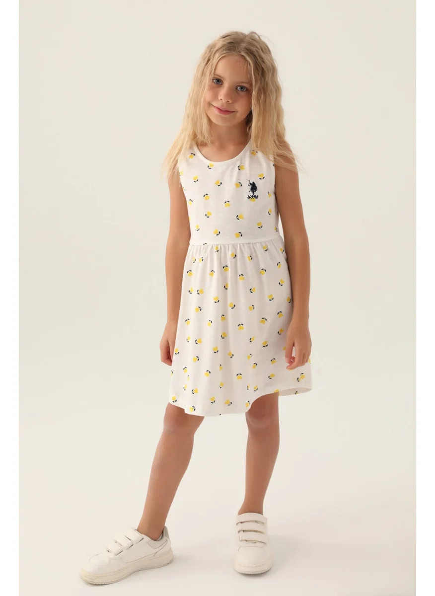 يو اس بولو اسن Licensed Heart Dress Yellow Girls Nightgown