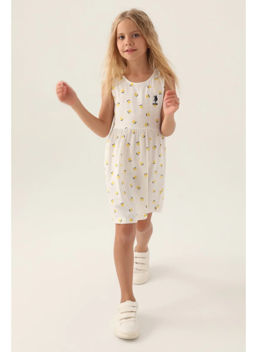 يو اس بولو اسن Licensed Heart Dress Yellow Girls Nightgown