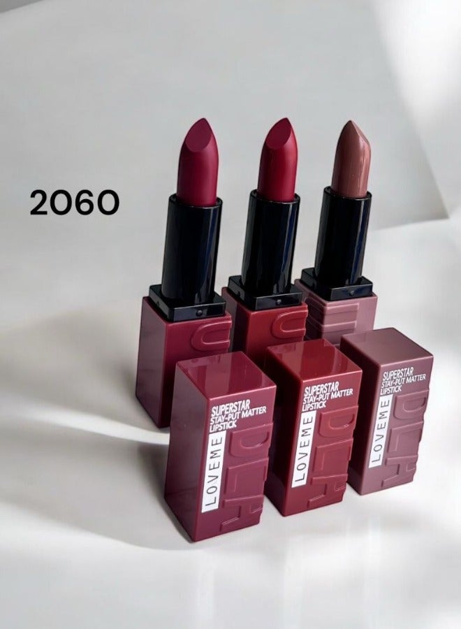 Loveme Beauty 3-Color Cream Lipstick - LS-2060 - Image 2