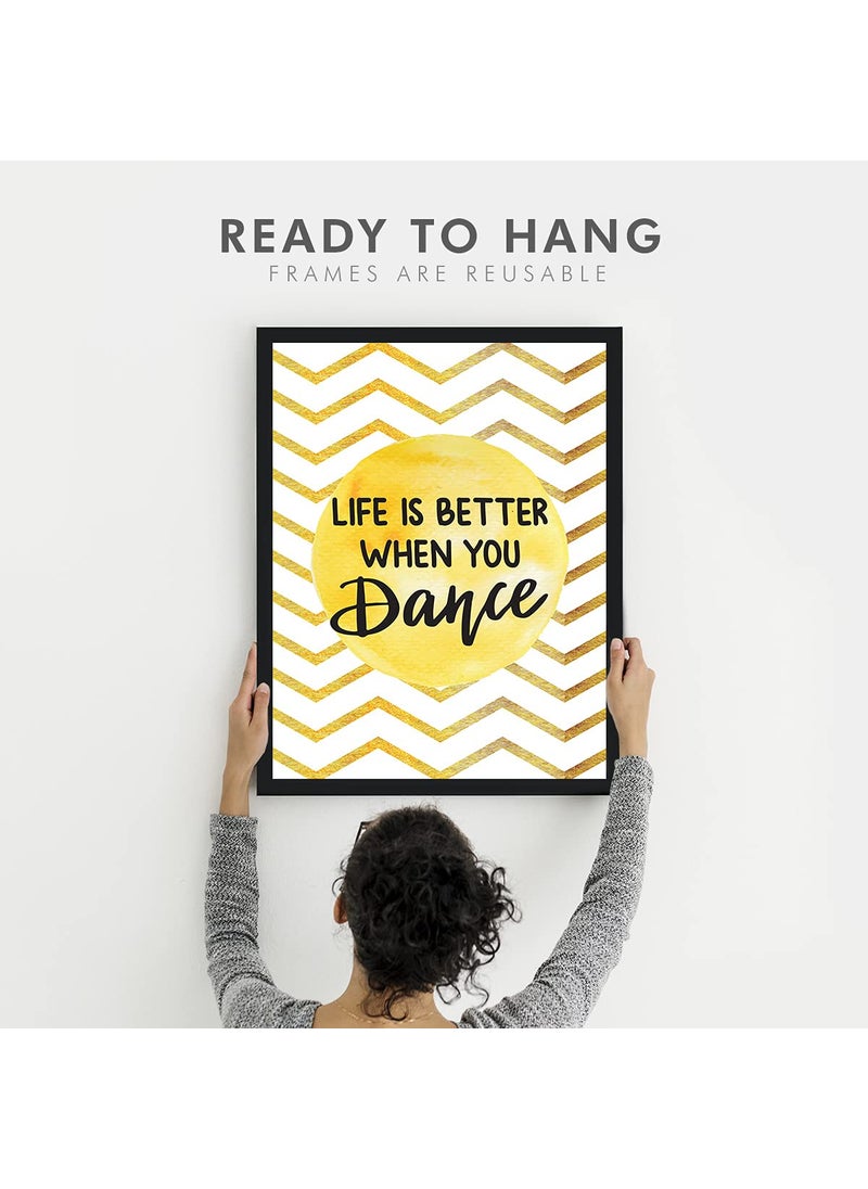 Chaka Chaundh Chaka Chaundh Dance Quotes Frames Dance Quotes Wall Frames Dance Wall Frames Dance Quote Painting Dance Wall Decor Art 136 X 106 Inches Life is better when White  - Image 4