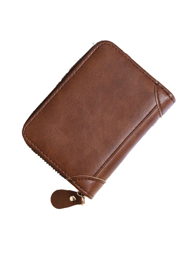 Men and Women Card Holder with Coin Compartment, PU Leather Credit Card Holder with Lots of Space for up to 20 Cards, with RFID NFC Protection - Image 2