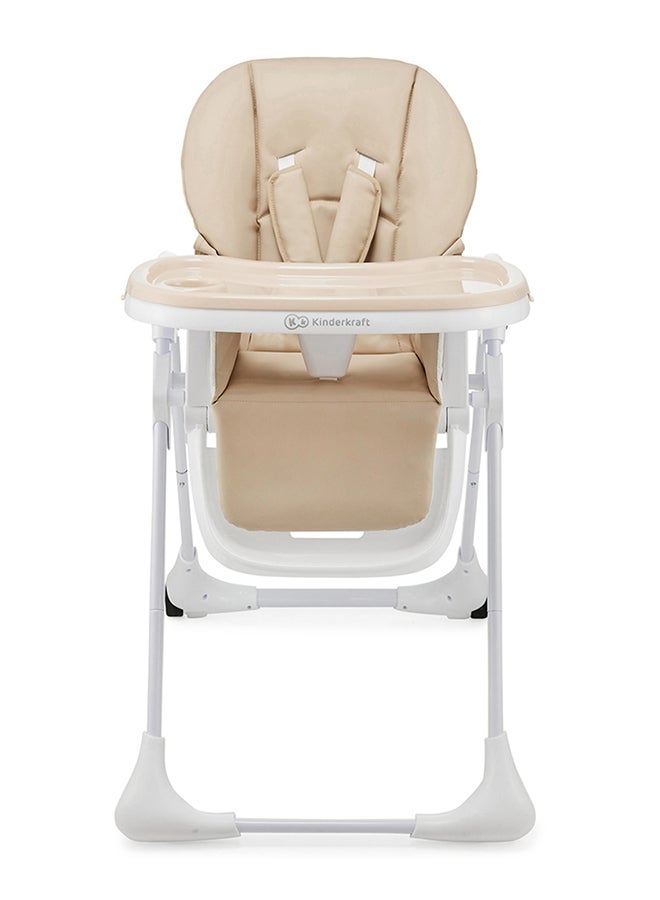 Kinderkraft Tummie High Chair - Beige - Image 1