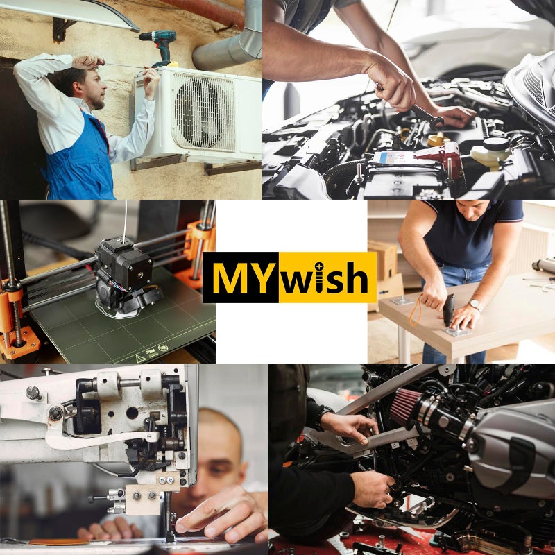 Mywish 2200pc M2-M5 Metric Screw Assortment Kit, Stainless Steel Hex Bolts & Nuts, Spring Washers, Anti-Rust, with Hex Wrenches for 3D Printer - Image 5