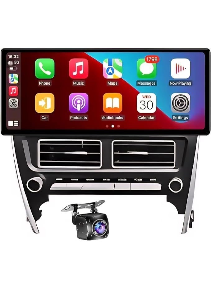 SHEZA STAR Android Car Stereo for Toyota Camry 2012-2014 Support Carplay, M-Link Wi-Fi BT, Radio GPS, 12.3 Inch IPS Screen with AHD Camera Included - Image 1