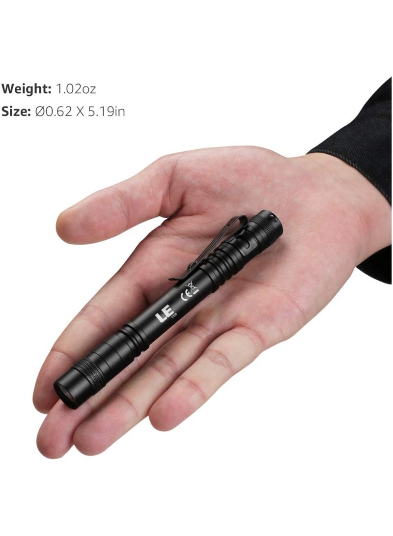 Lepro Flashlight, Torch Light Mini, Pen Flashlight LED, Waterproof Pocket Torch with Clip - Image 2