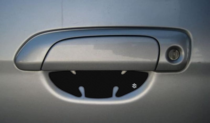 BIG FLAG ملصق حماية من الخدوش ليد باب السيارة من ألياف الكربون بتشطيب جل 3D BFRC (عبوة من 4) (MRDRCFVAR) (Alto_WAGONR_MARUTI800) - Image 2