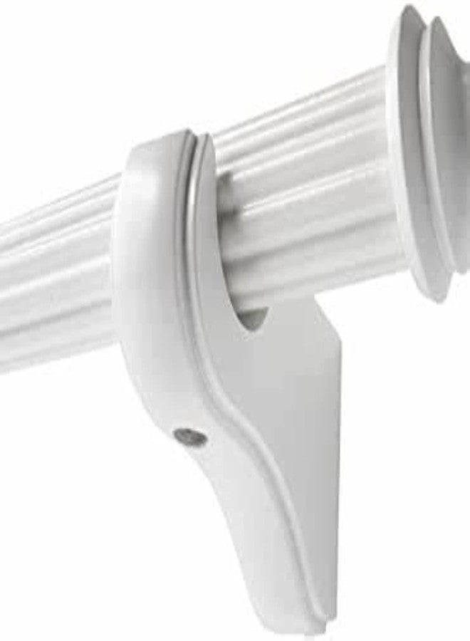Kirsch Wood Trends Bracket 3 1/2" Return for 2" Pole White (1 each) - Image 5
