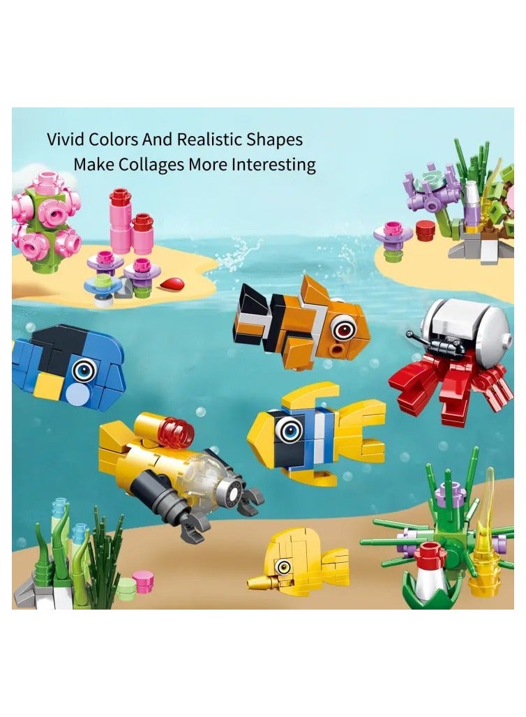 Luxoraq Creator Fish Tank Aquarium Building Blocks Toys Dreamy Ocean Fish Tank Construction toys - Image 4