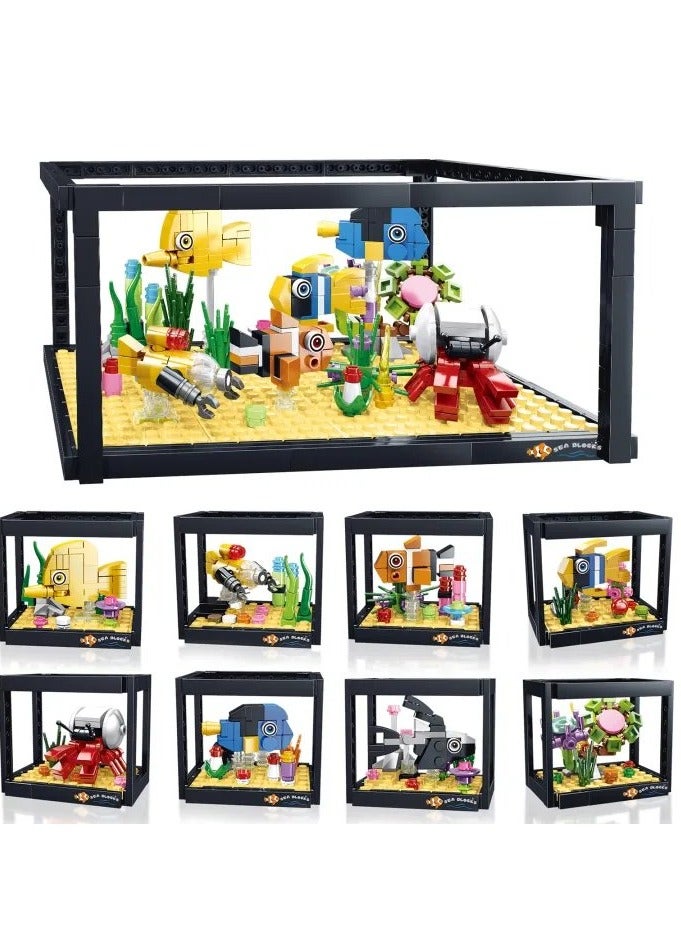 Luxoraq Creator Fish Tank Aquarium Building Blocks Toys Dreamy Ocean Fish Tank Construction toys - Image 3