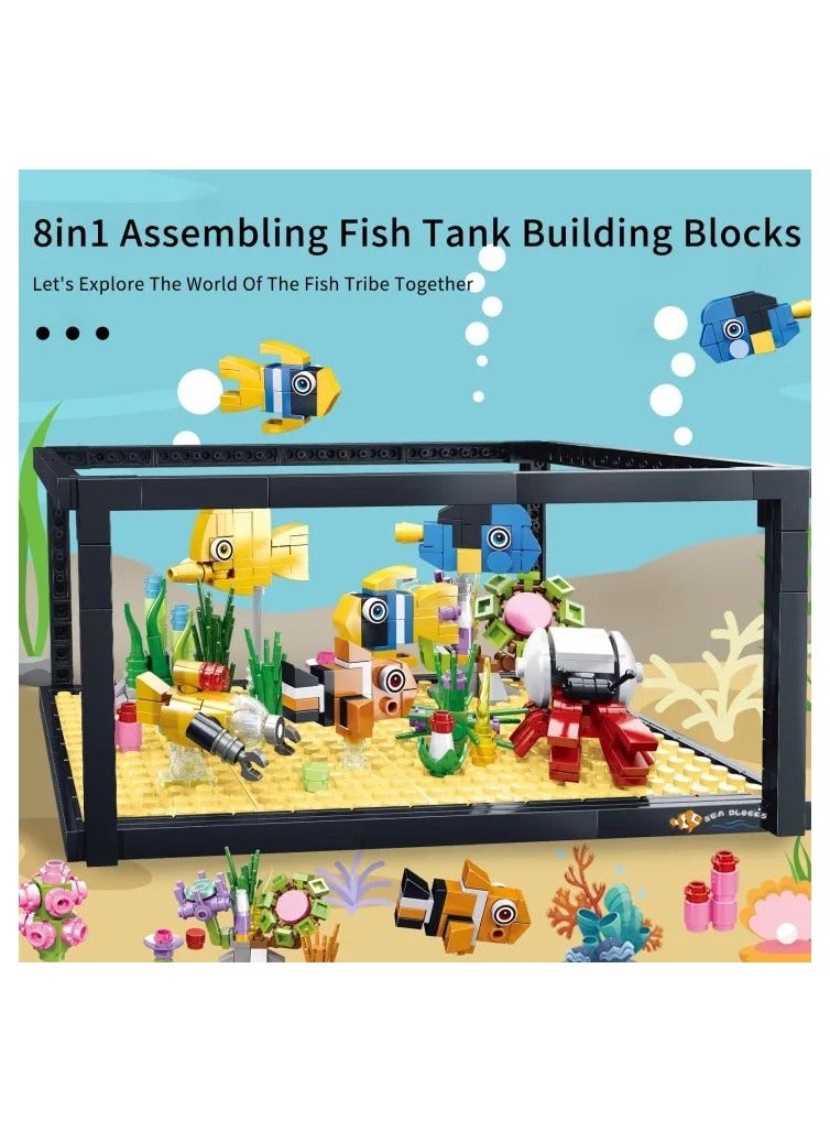 Luxoraq Creator Fish Tank Aquarium Building Blocks Toys Dreamy Ocean Fish Tank Construction toys - Image 2