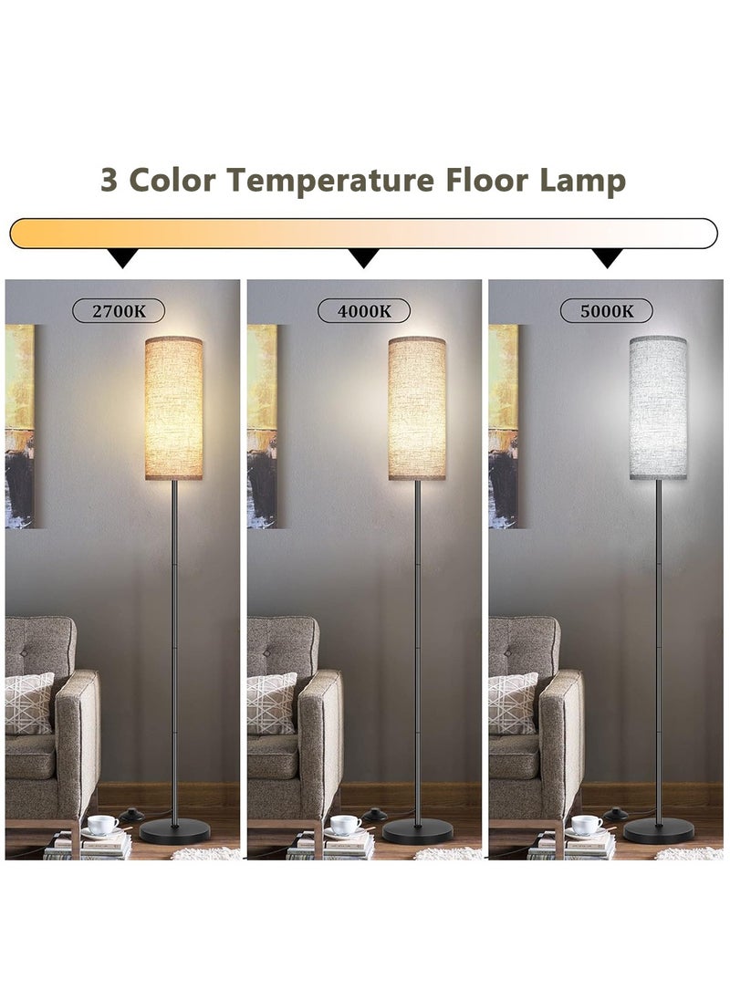 Arabest Floor Lamps, Standing Lamps with Foot-swith Control, Reading Lamp for Living Room, Bedroom, Office Beige 5x5x68.11 cm  - Image 2