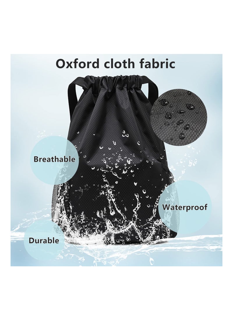 KASTWAVE - Sports Gym Bag, Drawstring Waterproof Bags,Oxford fabric Backpack Bags for men and women, for Sports School Beach Holidays Swimming Trave, 40*48cm - Image 1