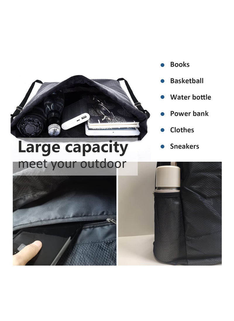 KASTWAVE - Sports Gym Bag, Drawstring Waterproof Bags,Oxford fabric Backpack Bags for men and women, for Sports School Beach Holidays Swimming Trave, 40*48cm - Image 1