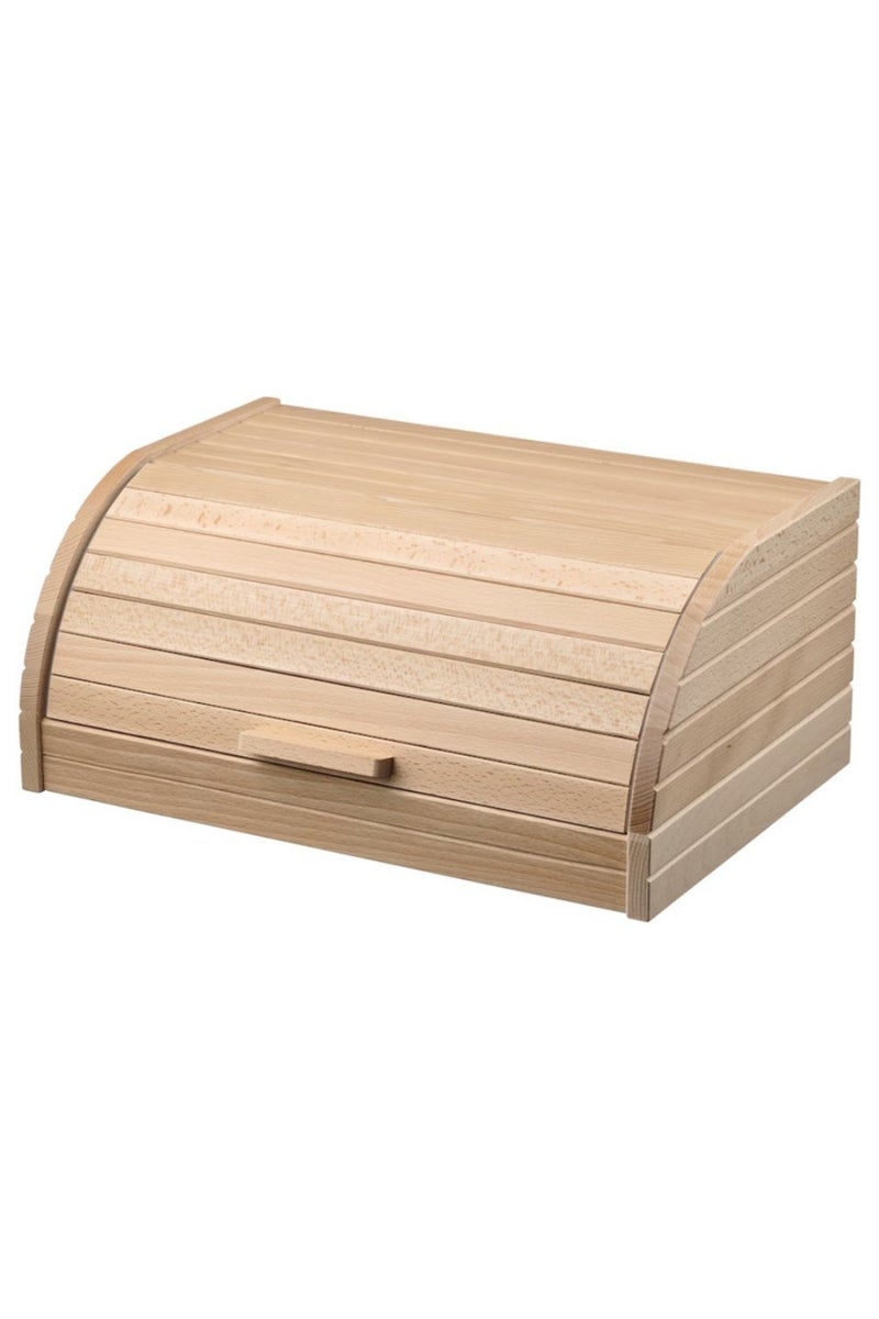 MAGASIN Bread Bin, 40x26x17 cm – Solid Beech, Space-Saving & Stylish Storage - Image 1