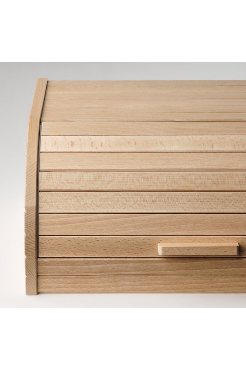 MAGASIN Bread Bin, 40x26x17 cm – Solid Beech, Space-Saving & Stylish Storage - Image 2