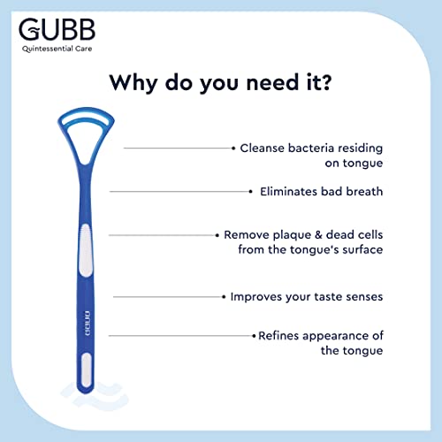 Gubb Tongue Cleaner For Men & Women | Gently cleanses tongue | Made with Premium material | Ideal for men | Great for oral hygiene |Removes impurities | Easy to hold | Perfectly designed - Image 3