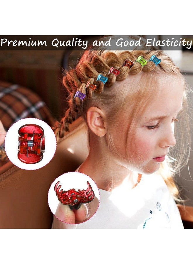 JANYUN 48Pcs Colorful Mini Hair Claw Clips, Small Hair Clips for Girls Women Fine Hair Plastic Multifunction Clamp Clips Hair Accessories Gifts - Image 3