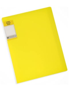 Maxi 60-Pocket Display Book With Flourescent Yellow Cover  - Image 1