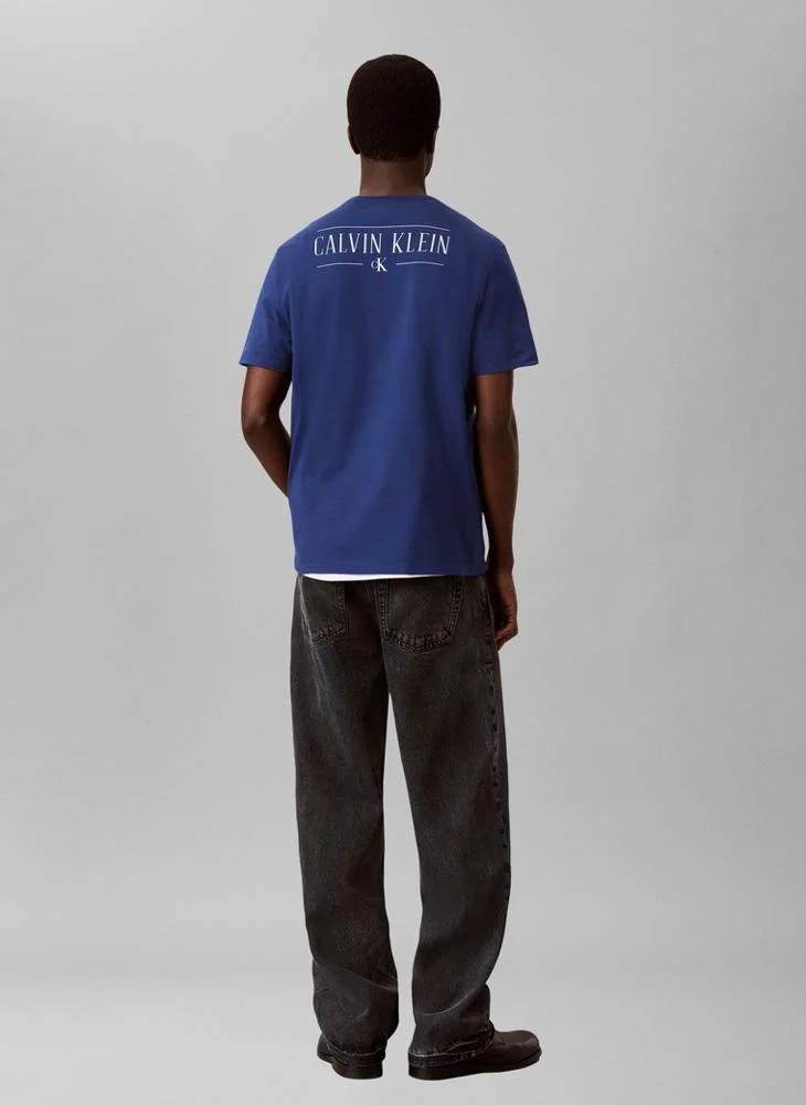 Calvin Klein Jeans  Back Logo Graphic Crew Neck T-Shirt for Men | Best Price UAE