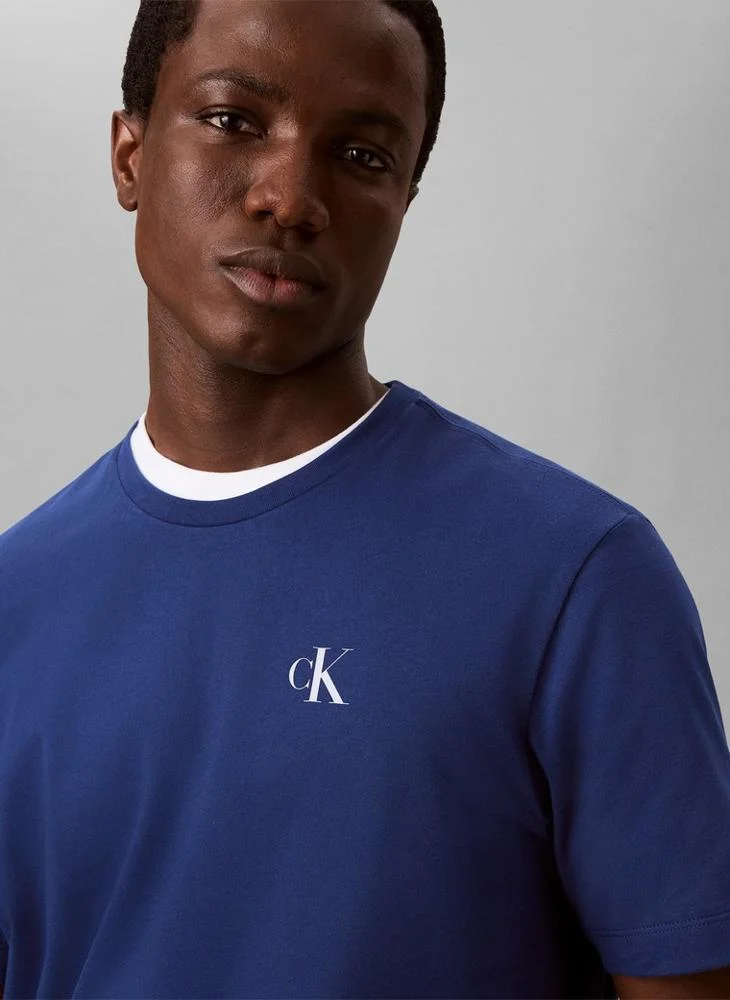 Calvin Klein Jeans  Back Logo Graphic Crew Neck T-Shirt for Men | Best Price UAE