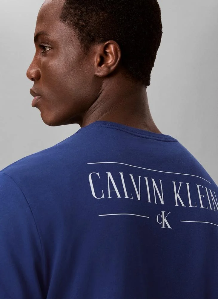 Calvin Klein Jeans  Back Logo Graphic Crew Neck T-Shirt for Men | Best Price UAE