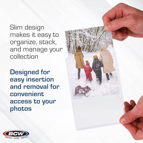 BCW 4x6 Photo & Postcard Topload Holders – 25 Pack | Blue-Tinted 4x6 Toploader Protectors for Photos, Prints & Postcards | Rigid Plastic Toploaders for Display & Storage - Image 5