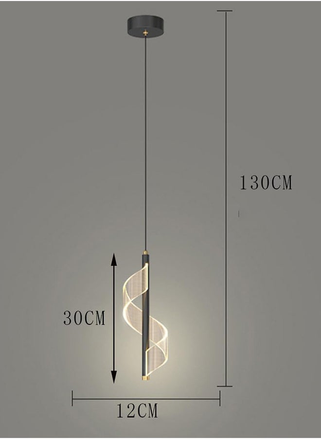 RATSAW Modern LED Hanging Lamp Bedside Bedroom Pendant Light  - Image 3