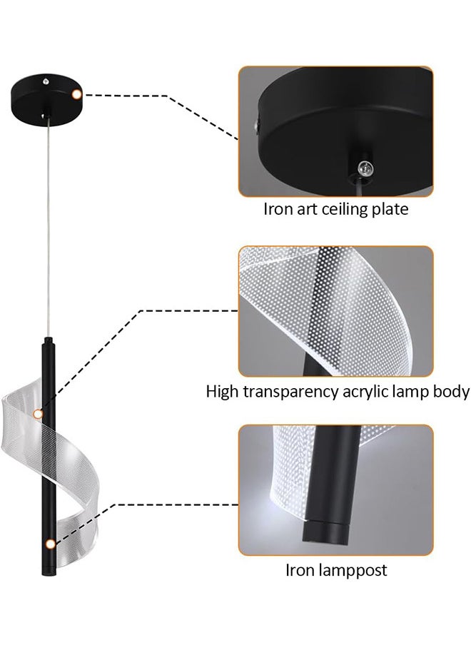 RATSAW Modern LED Hanging Lamp Bedside Bedroom Pendant Light  - Image 4
