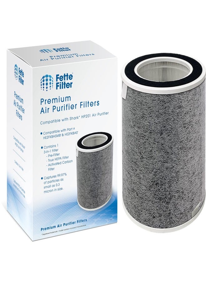 Fette Filter - Replacement Filter, Compatible with Shark Air Purifier Max Models HP200 HP201 HP202 HP232 UA205 HP300 HP301 HP302 HP305 AP1000 HC501 HC502 HC503 HC504 HC505 HE2FKBAS HE2FKBASMB HE2FKPET - Image 2