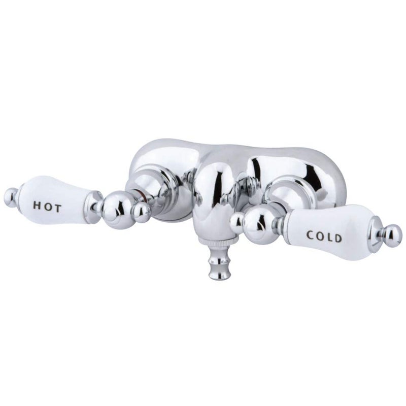 Kingston Brass CC44T1 Vintage 338Inch Wall Mount Tub Faucet Polished Chrome - Image 2
