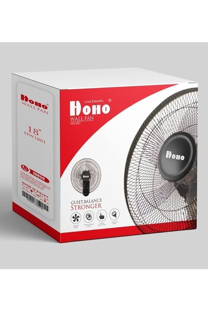 هوهو مروحة حائط مركة هوهو مقاس 18 - Image 2