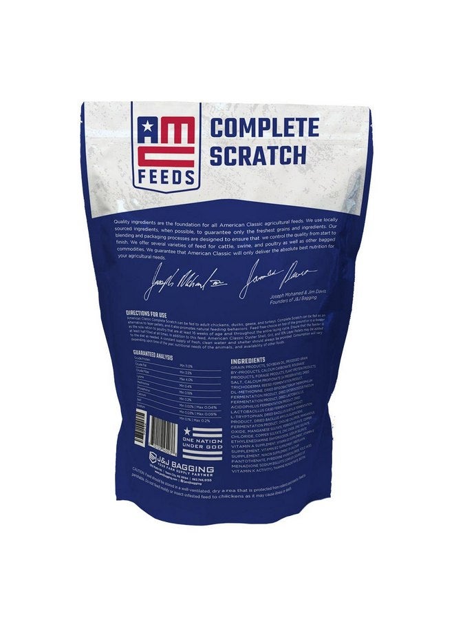AMERICAN CLASSIC AMC Complete Chicken Scratch - Premium Blend of Grains for Chickens, Ducks, Turkeys, Geese & Gamebirds - Healthy & Nutritious Flock Feed - 10 Pound Bag - Image 2