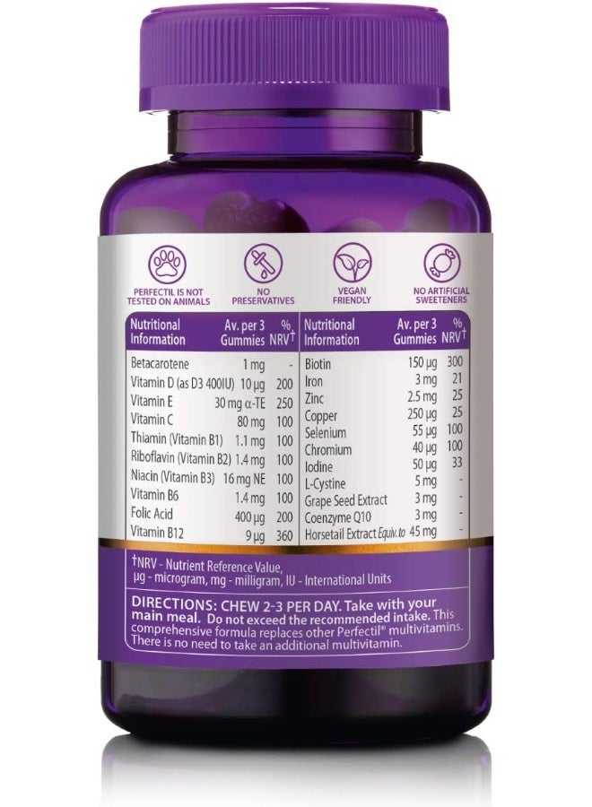 Perfectil Vitabiotics Hair Crush Gummies, 60 Tablets/Capsules - Image 3