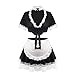 paloli Maid Outfit For WomenMaid Costume With Lace ApronFancy Halloween Dress Cosplay Lingerie Set - Image 3