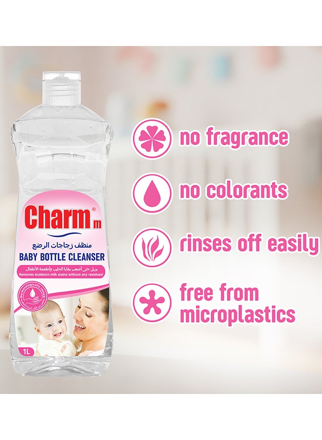 CHARMM Baby Bottle Cleanser, Ideal For Cleaning Baby Bottles, 100% Recycled, Eco-Friendly, Dermatologically Tested 2x750ml - Image 3