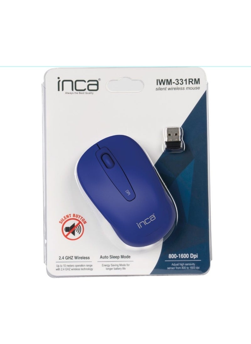 Inca IWM-331RM Silent Wireless Silent Mouse - Blue  - Image 5