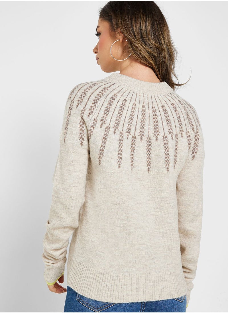 VERO MODA - High Neck Knitted Sweater - Image 1
