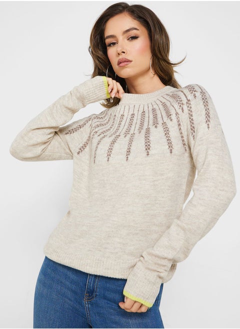 High Neck Knitted Sweater