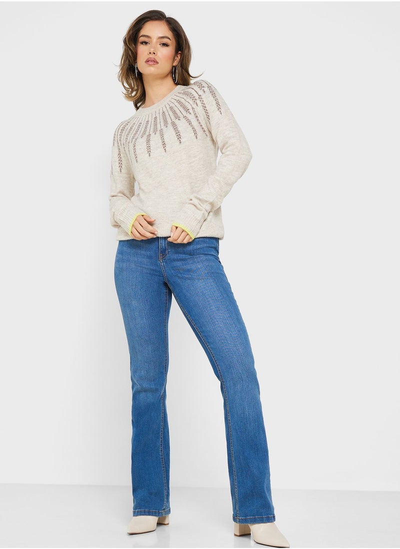 VERO MODA - High Neck Knitted Sweater - Image 1