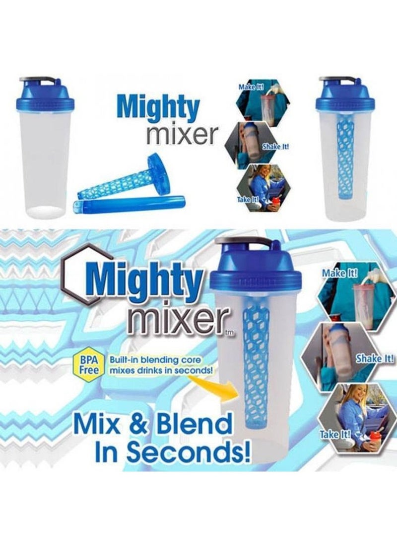 Generic - Portable hand blender with internal vertical strainer for drinks, juices and protein, suitable for the gym, trips and home - Image 1