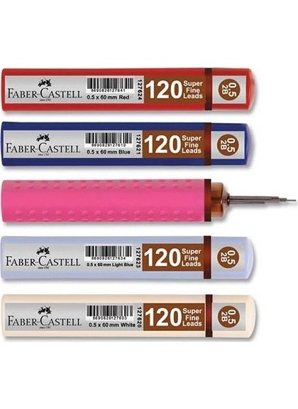 FABER-CASTELL - Grip 0.5 Min Tip Red 3 Pieces - Image 1