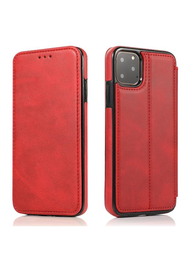 زبون جراب هاتف من الجلد المغناطيسي الماص لهاتف iPhone 11 Pro Max Knight - Image 2