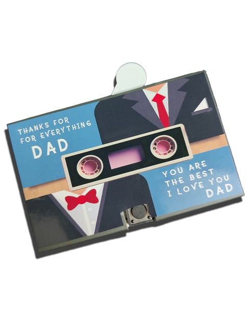 For Dad greeting card voice card for all occasions birthday thank you fathers day