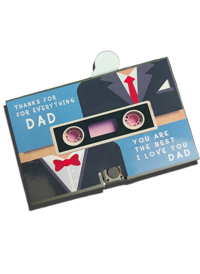 For Dad greeting card voice card for all occasions birthday thank you fathers day